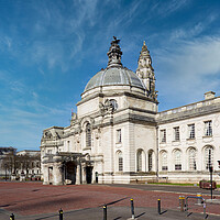 Buy canvas prints of Cardiff City Hall by Richard Downs