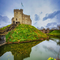 Buy canvas prints of The Keep, Cardiff Castle by Richard Downs
