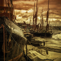 Buy canvas prints of Ships from Essex Maldon Estuary by John Williams