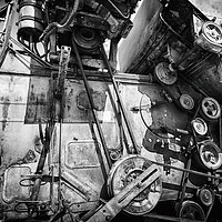 Buy canvas prints of Grey Combine Harvester by John Williams