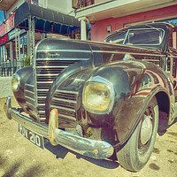 Buy canvas prints of Retro Vintage Chrysler in Color by John Williams