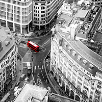 Buy canvas prints of Red Bus of London by John Williams