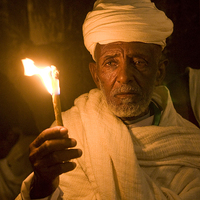 Buy canvas prints of Ethiopian holy fire ceremony by Kobby Dagan