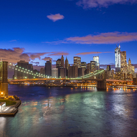 Buy canvas prints of New York  skyline by Kobby Dagan