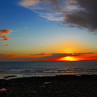 Buy canvas prints of Shell Island Sunset, Llanbedr, North Wales by Gregg Howarth