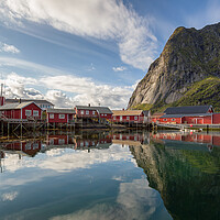 Buy canvas prints of Fishing Village in Norway by Eirik Sørstrømmen