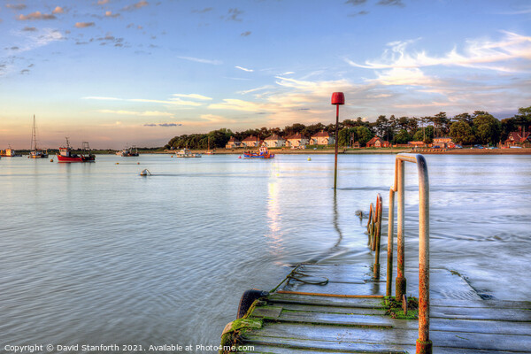 High Tide at Felixstowe Ferry  Picture Board by David Stanforth