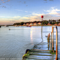 Buy canvas prints of High Tide at Felixstowe Ferry  by David Stanforth