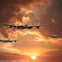 Buy canvas prints of Lancasters start another Mission by David Stanforth