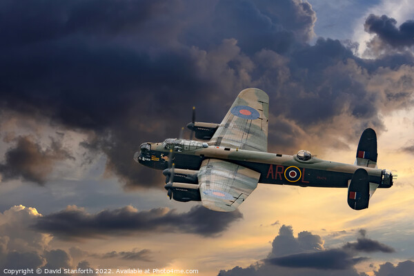BBMF Lancaster PA474 Picture Board by David Stanforth