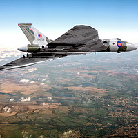 Buy canvas prints of Vulcan's final flight over Sheffield by David Stanforth