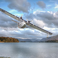 Buy canvas prints of Catilina over Derwent Water by David Stanforth