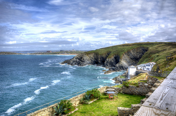 View from Lewinnick Lodge Pentire Picture Board by David Stanforth