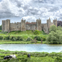 Buy canvas prints of Castle on the Hill - Framlingham by David Stanforth