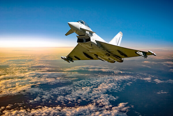 Typhoon above the clouds Picture Board by David Stanforth