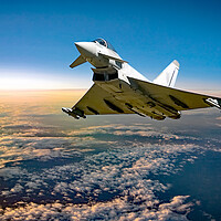 Buy canvas prints of Typhoon above the clouds by David Stanforth