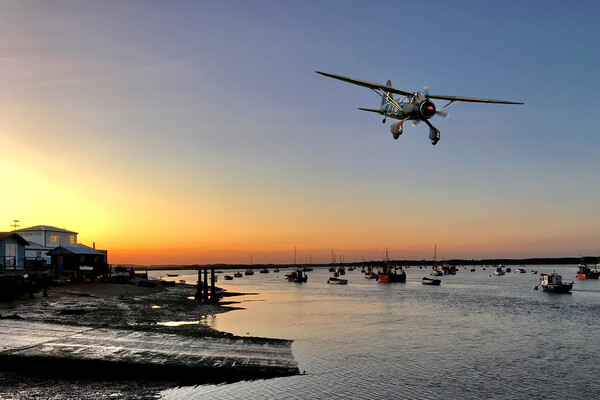 Lysander leaving by the River Deben Picture Board by David Stanforth