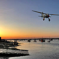 Buy canvas prints of Lysander leaving by the River Deben by David Stanforth