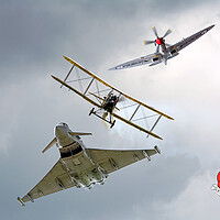Buy canvas prints of 100 years of fighter planes by David Stanforth