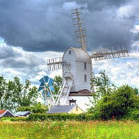 Buy canvas prints of Saxtead Mill  by David Stanforth