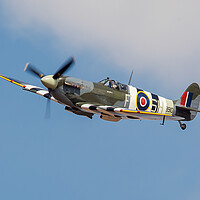 Buy canvas prints of A Wave for the Brave - Spitfire Peterjohn1 by David Stanforth