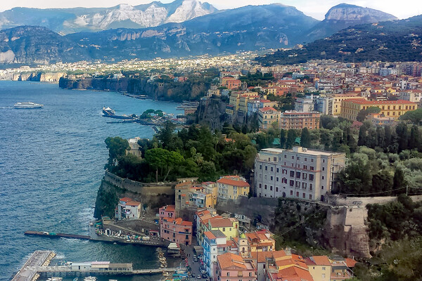 Sorrento Picture Board by David Stanforth
