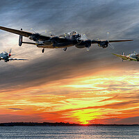 Buy canvas prints of BBMF return to Base by David Stanforth