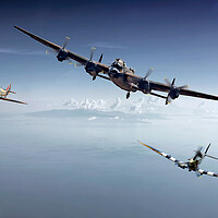 Buy canvas prints of BBMF Perfect Harmony by David Stanforth