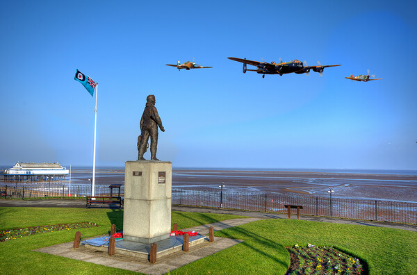 Memorial Flypast Picture Board by David Stanforth