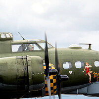 Buy canvas prints of Memphis Belle Nose Art by David Stanforth