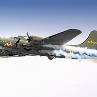 Buy canvas prints of B17 bomber tribute to the fallen by David Stanforth