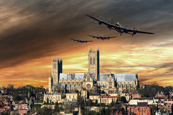 Lancasters Return home Picture Board by David Stanforth