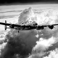 Buy canvas prints of Lone Lancaster  by David Stanforth
