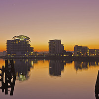 Buy canvas prints of Serenity of Cardiff Bay by MICHAEL YATES