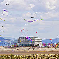 Buy canvas prints of Morecambe Kite Festival by MICHAEL YATES