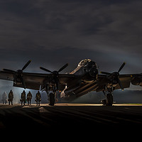 Buy canvas prints of Lancaster Bomber by MICHAEL YATES
