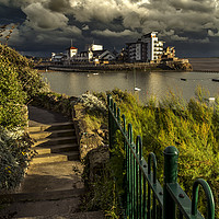 Buy canvas prints of Stormclouds over Weston-super-Mare by Pete Watson