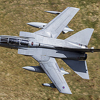 Buy canvas prints of Royal Air Force  Tornado GR4 Low Level in Wales by Darren Willmin