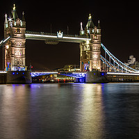 Buy canvas prints of Tower Bridge by Night by Darren Willmin