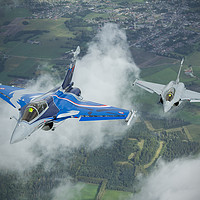 Buy canvas prints of Rafale Solo Display Team by Darren Willmin