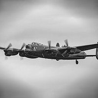Buy canvas prints of The Avro Lancaster Bomber by Darren Willmin