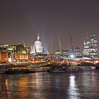 Buy canvas prints of London Skyline at Night by Darren Willmin