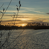 Buy canvas prints of Sunset at Wilstone Reservoir by Darren Willmin