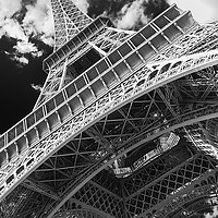 Buy canvas prints of Eiffel Tower Infrared Abstract by Paul Warburton