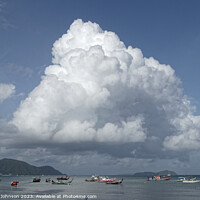 Buy canvas prints of Clouds over Rawai by Annette Johnson