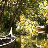 Buy canvas prints of Malabar Canals by Annette Johnson