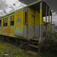 Buy canvas prints of Abandoned Trains #1 by Annette Johnson
