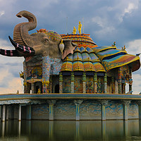 Buy canvas prints of Hor Thep Wittayakom- The Elephant Temple by Annette Johnson