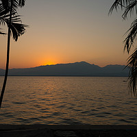 Buy canvas prints of Sunset Phayao #1 by Annette Johnson