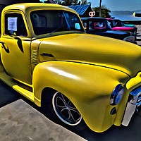 Buy canvas prints of Custom GMC Pick Up  by Annette Johnson